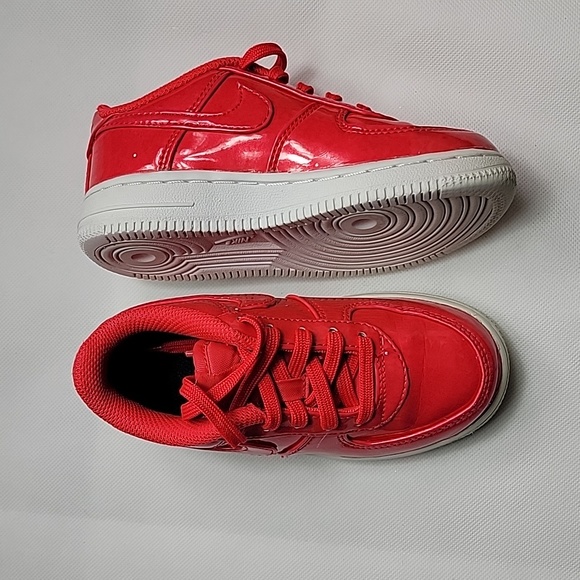 Nike Other - Nike Air Force red shimmer size 9c
